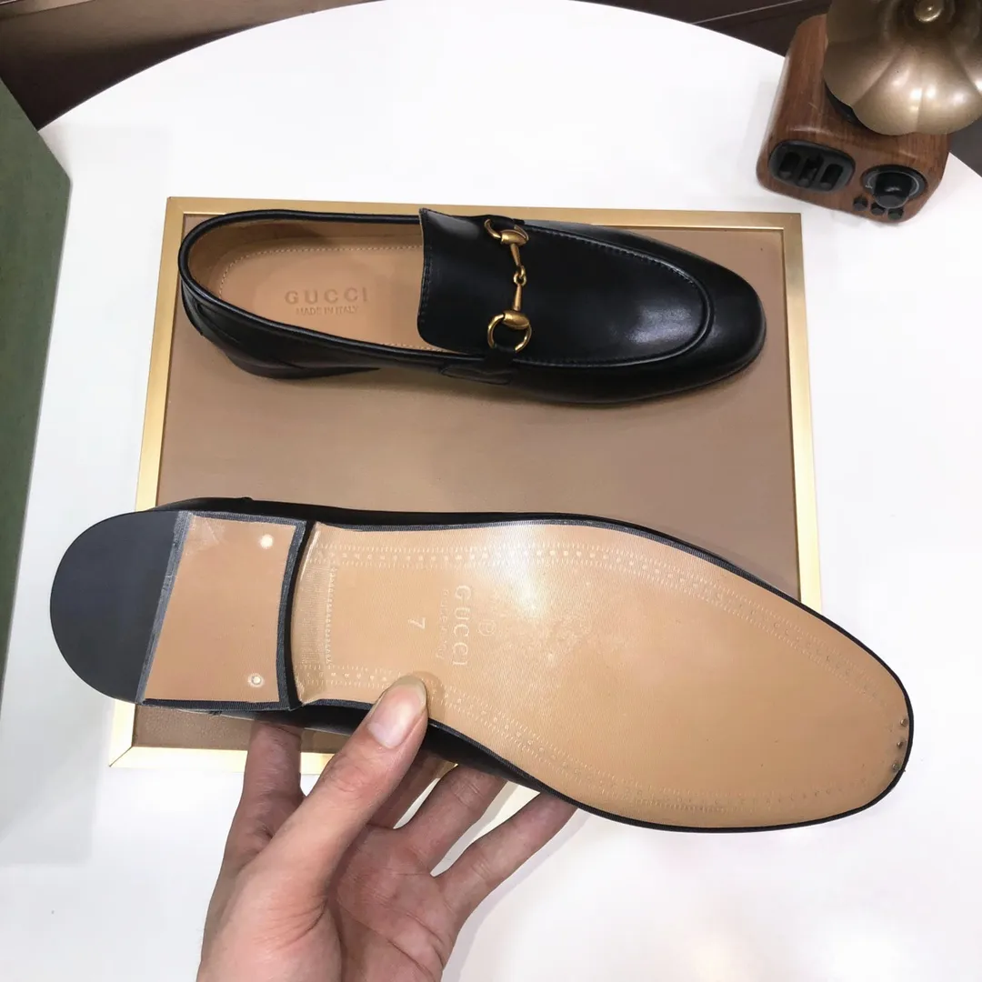 Men's shoes 💰580💰[GUCCI—Gucci] The latest high-end version of Gucci. Official website new model. Available at the same time at counters, the uppers are made of original cowhide imported from Italy/matched with the original special material splicing design concept; "highlight, high-end, grade, extravagance" and exquisite workmanship (original mesh fabric) sole: original factory special outsole size (38-45) (custom-made 45 non-returnable)
